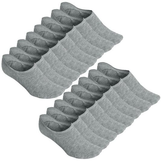 AMITOFO Plain Neutral Colors Cotton No-Show Socks for Women