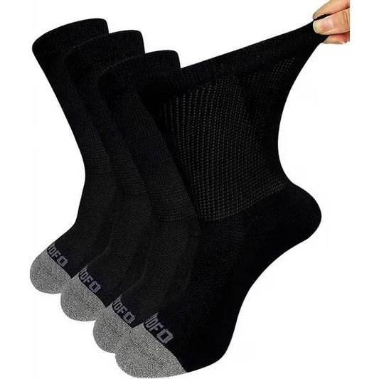 Diabetic Socks for Women, Extra Wide Diabetic Ankle Socks Cotton Non Binding Loose Top Neuropathy Socks, 4 Pairs