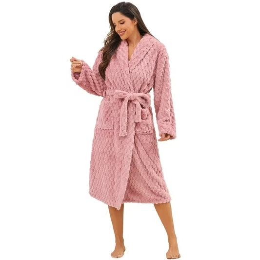 Plush Robes for Women – Soft Warm Fleece Bathrobe Elegant Comfort & Warmth for the Cold Seasons