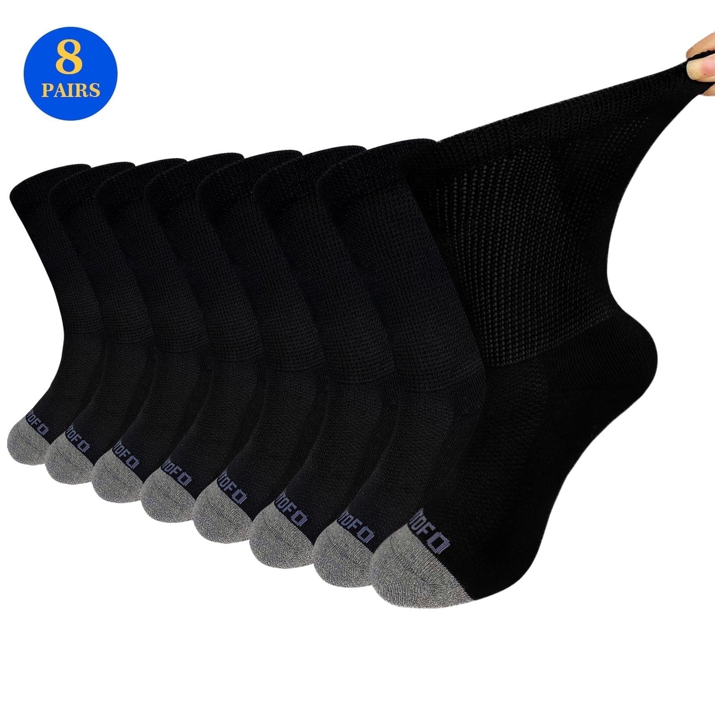 Diabetic Socks for Men Women, Extra Wide Diabetic Ankle Socks Cotton Non Binding Loose Top Neuropathy Socks