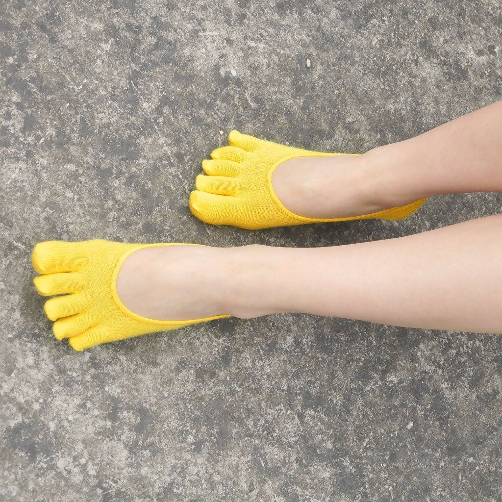 yellow no show socks for women