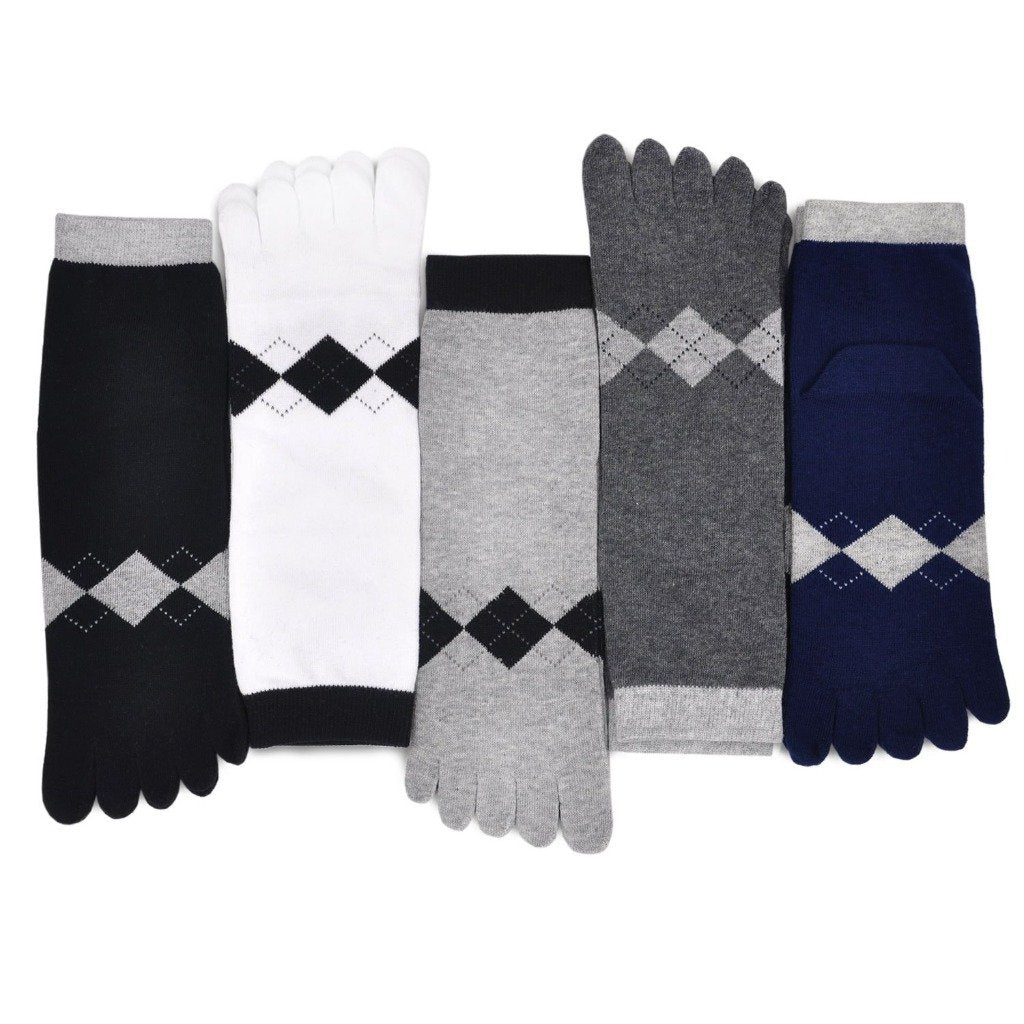 5 pairs running 5 finger socks for men